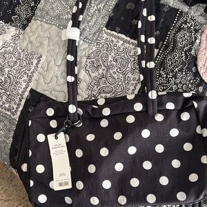 Polka Dot Nylon Bowler Bag baggu